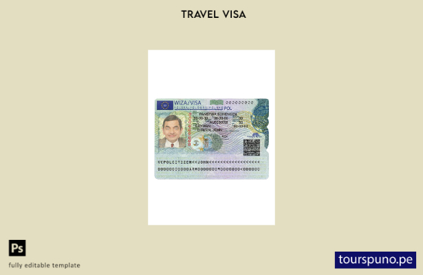 lista para imprimir la plantilla de versión de visa Schengen de Polonia